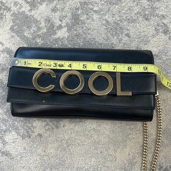 Michael Kors Bellamie Black Leather Cool Embellished Leather Bag Chain Crossbody - Picture 12 of 17